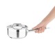 RVS Inductie Steelpan 14cm/900ml met Antiaanbaklaag - Nisbets Essentials