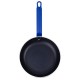Hygiplas aluminium koekenpan met Teflon Platinum Plus anti-aanbaklaag, blauw 24 cm