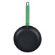 Hygiplas aluminium koekenpan met Teflon Platinum Plus anti-aanbaklaag, groen, 24 cm