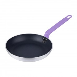 Hygiplas Koekenpan Aluminium 24cm met Antiaanbaklaag - Paarse Handgreep voor Allergenen