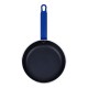 Hygiplas aluminium koekenpan met Teflon Platinum Plus anti-aanbaklaag, blauw, 19 cm