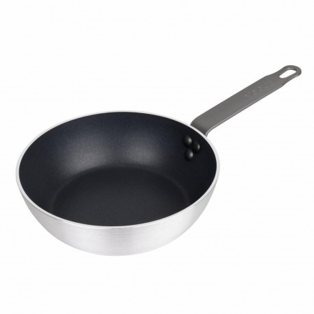 Vogue Aluminium Sauteerpan 24cm met Teflon Platinum Plus Antiaanbaklaag