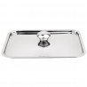 Olympia deksel voor mini RVS braadpan CL188 – Zilver