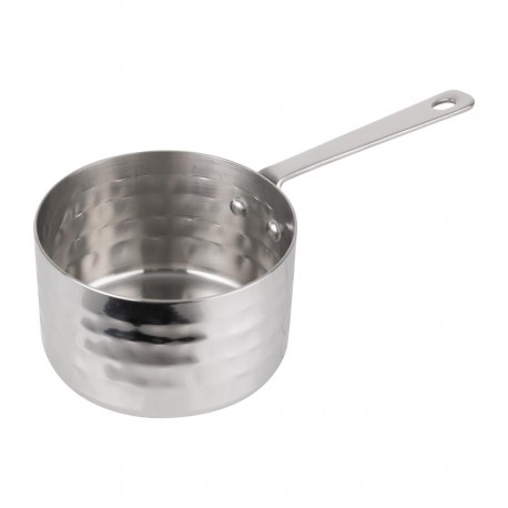 Olympia Tafelpresentatie Mini Steelpan Gehamerd 90mm – RVS Zilver