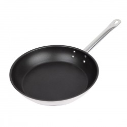 Vogue roestvrijstalen koekenpan 28cm met Teflon Platinum Plus anti-aanbaklaag