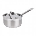 Nisbets Essentials roestvrijstalen steelpan met deksel 16 cm