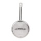 Nisbets Essentials roestvrijstalen steelpan met deksel 16 cm