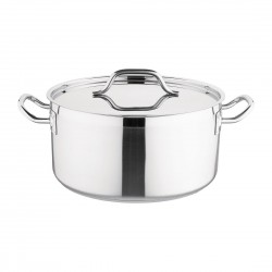 Nisbets Essentials inductie kookpan 32cm 12L - RVS smoorpan met deksel