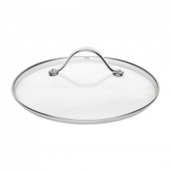 Vogue glazen steelpandeksel 180mm - helder glas