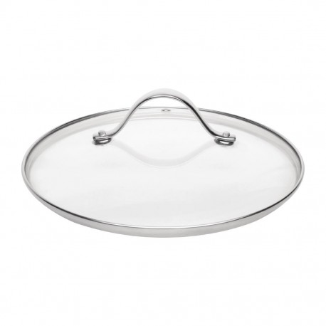 Vogue glazen steelpandeksel 180mm - helder glas