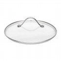 Vogue glazen steelpandeksel 180mm - helder glas