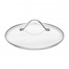 Vogue glazen steelpandeksel 180mm - helder glas