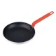 Hygiplas Aluminium Koekenpan met Teflon Platinum Plus Anti-aanbaklaag – Rode Handgreep 24cm