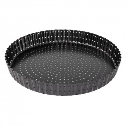 Masterclass Crusty Bake Quichevorm 250mm - Carbonstaal, Zwart