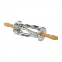 Gobel RVS Croissantsnijder met Houten Handvat - Louis Tellier 510x95x95mm