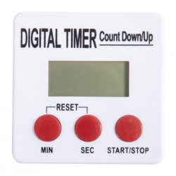 Nisbets Essentials magnetische afteltimer wit – keukengerei kunststof