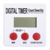 Nisbets Essentials magnetische afteltimer wit – keukengerei kunststof