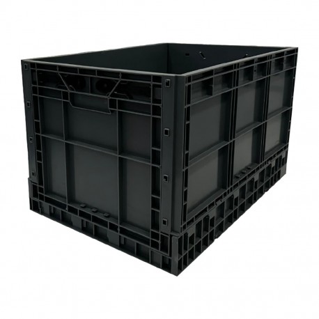 Vogue Opvouwbare Transportkrat Kunststof Zwart 594x396x353mm