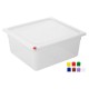 Hygiplas Click PP GN Container 2/3 met Deksel & 7 HACCP Kleurclips 150mm 12L (4 stuks)