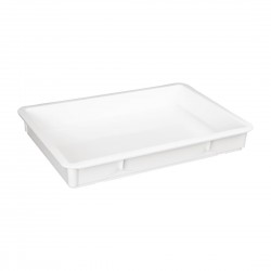 Vogue PP deegdoos 650 x 455 x 85 mm – Wit Polypropyleen