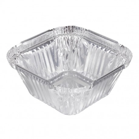 Fiesta recyclebare foliecontainer 100 ml – zilveren aluminium bakjes (200 stuks)