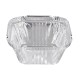 Fiesta recyclebare foliecontainer 100 ml – zilveren aluminium bakjes (200 stuks)