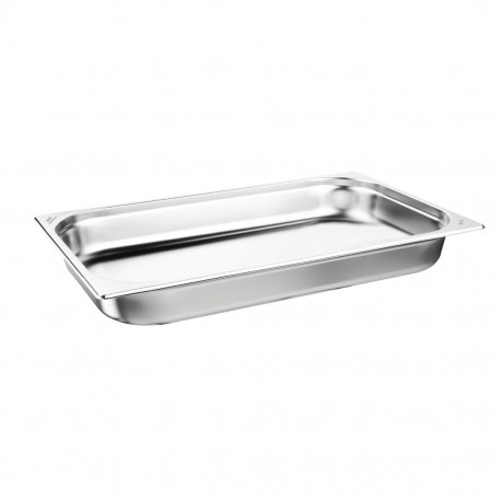 Nisbets Essentials RVS Gastronormbak 65mm - Set van 3 GN 1/1 Bakken