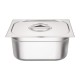Vogue RVS Gastronorm Bakken Set 2 x 1/2 Met Deksels