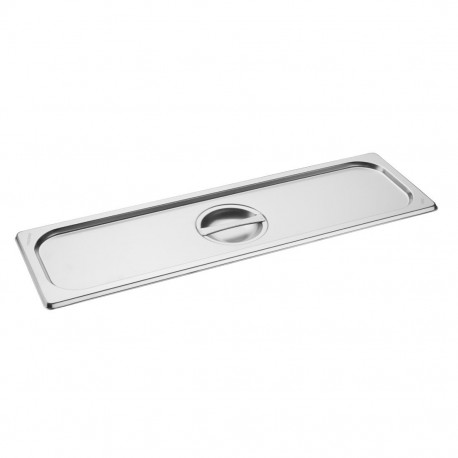 Vogue RVS gastronorm 2/4 deksel - Zilver