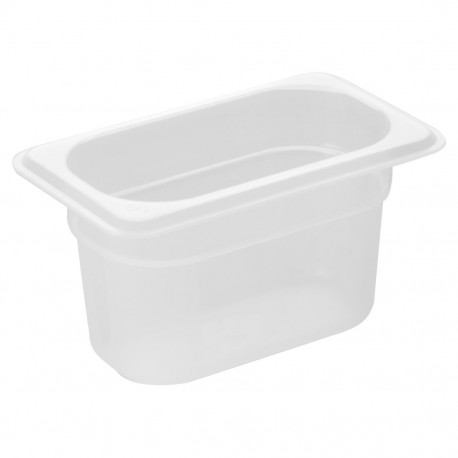 Nisbets Essentials polypropyleen GN bak 1/9 - 100mm - Helder