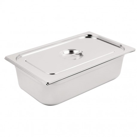 Vogue RVS 1/1 Gastronorm Bak Met Deksel - Zilver 20L