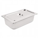 Vogue RVS 1/1 Gastronorm Bak Met Deksel - Zilver 20L