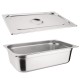 Vogue RVS 1/1 Gastronorm Bak Met Deksel - Zilver 20L