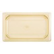 Cambro Hoogwarmte Polycarbonaat 1/4 Gastronorm Deksel - Amber/Geel