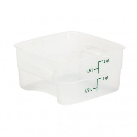 Cambro FreshPro CamSquare container 1,9L - Helder Polypropyleen GN bak