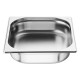 Nisbets Essentials RVS 1/2 Gastronorm Bak 65mm – Set van 3 stuks