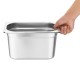 Vogue RVS Gastronorm Bakken Set 4x 1/4 Met Deksels