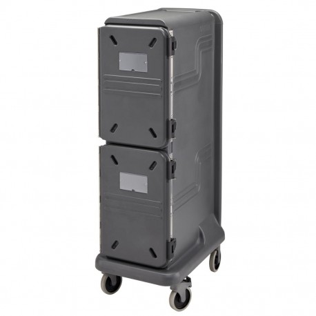 Cambro Ultra Pro Wagen – Hoge Tweedeurs Trolley voor Warme en Koude Gerechten, Antracietgrijs
