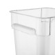 Vogue Hygiplas polycarbonaat opslagcontainer vierkant 7L - helder