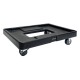 Vogue Thermobox transportkar zwart – LDPE draagwagen voor DX993