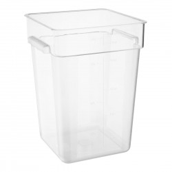 Hygiplas polycarbonaat vierkante opbergbak 20L - Helder
