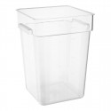 Hygiplas polycarbonaat vierkante opbergbak 20L - Helder