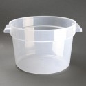 Vogue polypropyleen ronde vershoudbak 10L - helder