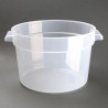 Vogue polypropyleen ronde vershoudbak 10L - helder