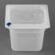 Hygiplas Click PP GN-bak 1/6 met deksel & 7 HACCP-kleurclips 150 mm 2,2L (set van 4)