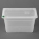 Hygiplas Click PP GN-bak 1/3 met deksel & 7 HACCP-kleurclips 200 mm 6,9L (set van 4)