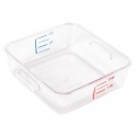Rubbermaid polycarbonaat voedseldoos 2L - helder & maatverdeling