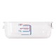 Rubbermaid polycarbonaat voedseldoos 2L - helder & maatverdeling