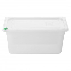 Hygiplas Click PP GN-bak 1/3 met deksel & 7 kleurclips 150mm 5,3L (set van 4)