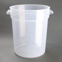 Vogue polypropyleen ronde vershoudbak 20L - Helder